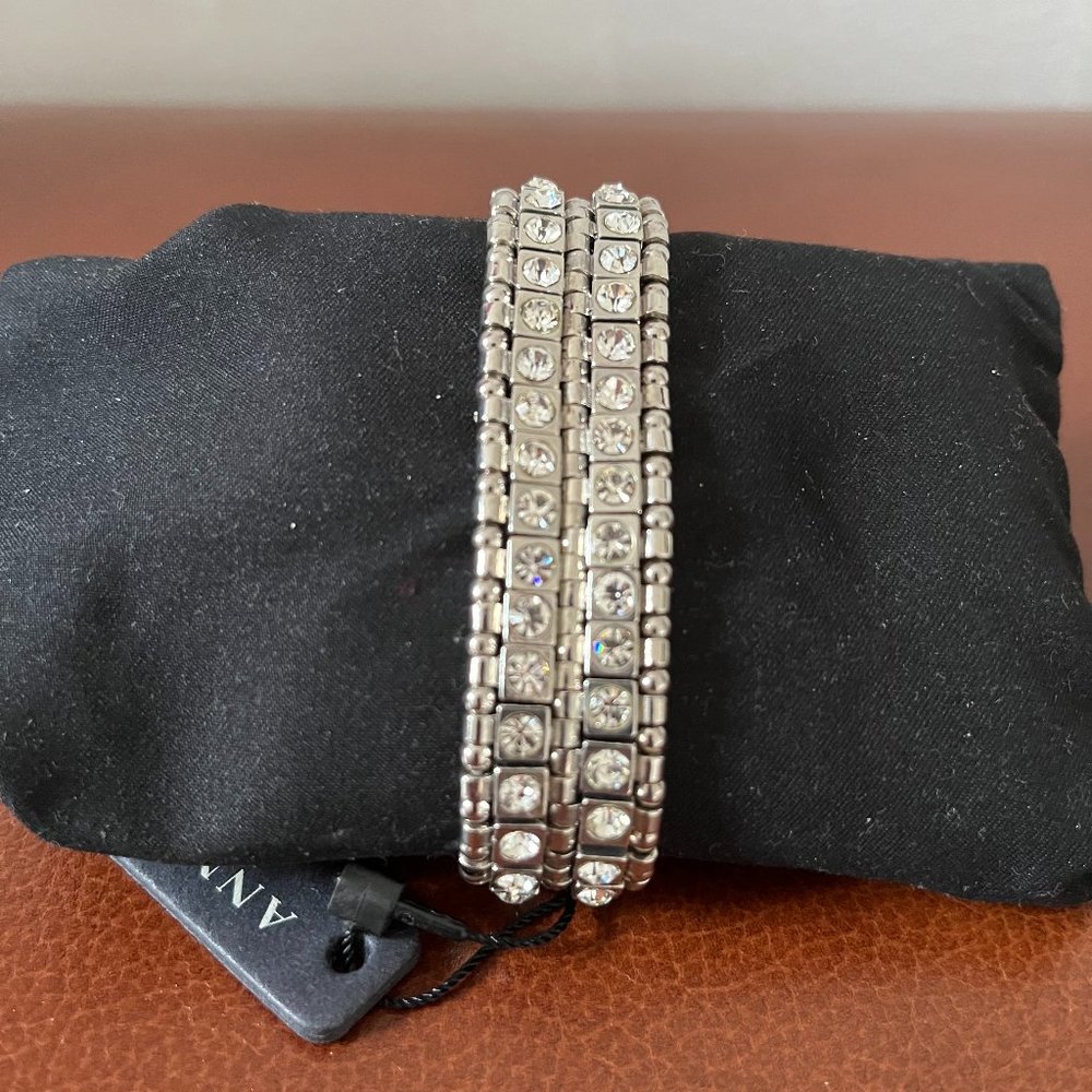 Ann Taylor Rhinestone stretchy bracelet